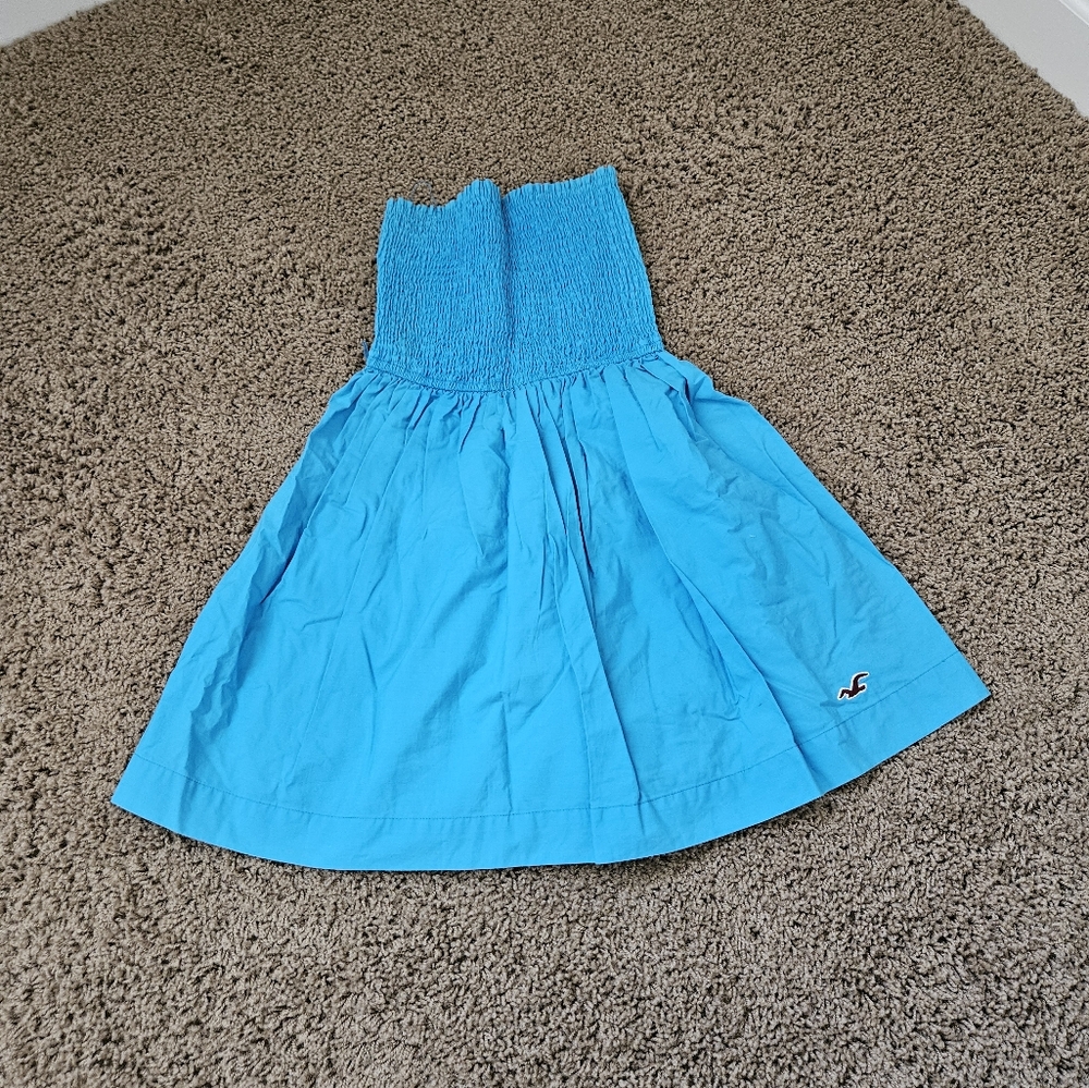 Hollister Vibrant Blue Smocked Top